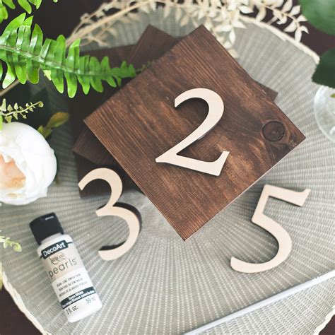 How to Make DIY Wedding Table Numbers | CraftCuts.com