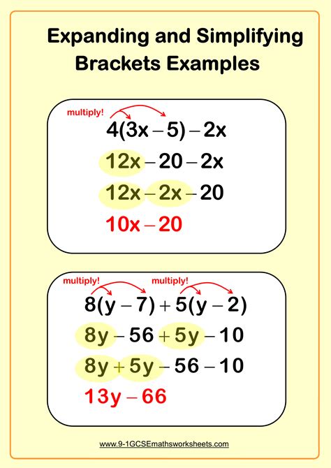 ️Expanding Brackets Worksheet With Answers Free Download| Gambr.co