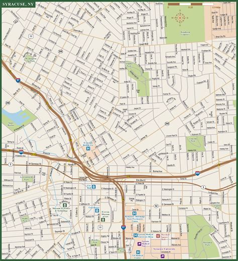 Printable Map Of Downtown Syracuse