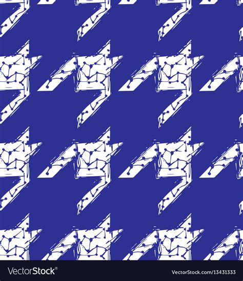 Hand drawn houndstooth seamless pattern Royalty Free Vector