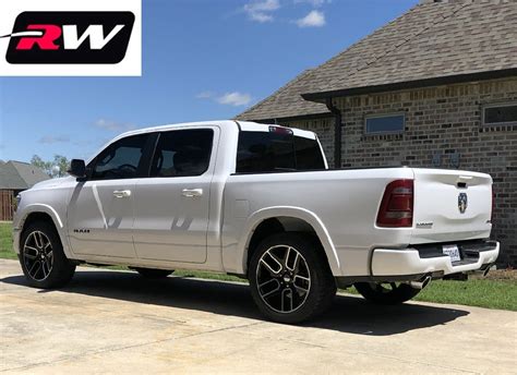 22 inch 22 x10" Wheels for Ram 1500 Black Machined Rims 2019 Laramie ...