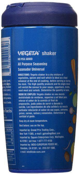 Vegeta, Gourmet Seasoning and Soup Mix, No MSG Added 6oz shaker. Vegeta ...