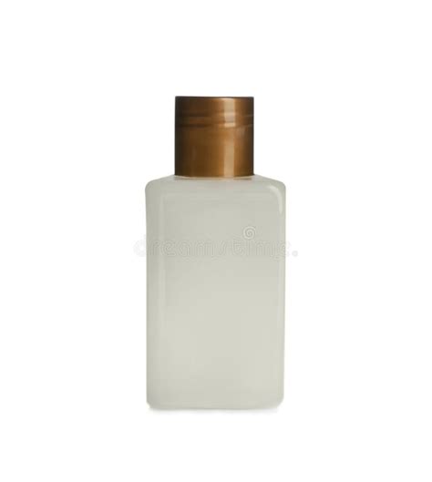 Mini Bottle with Cosmetic Product on White Background Stock Image ...