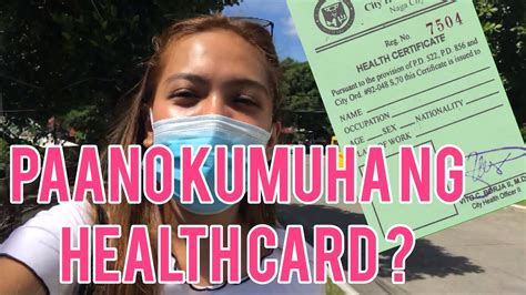 PAANO KUMUHA NG HEALTH CARD | HEALTH CERTIFICATE 2020 | HOW TO GET ...