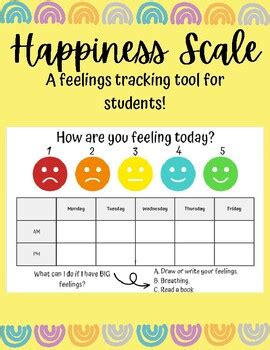 Happiness Scale by Meagan Jasim | TPT