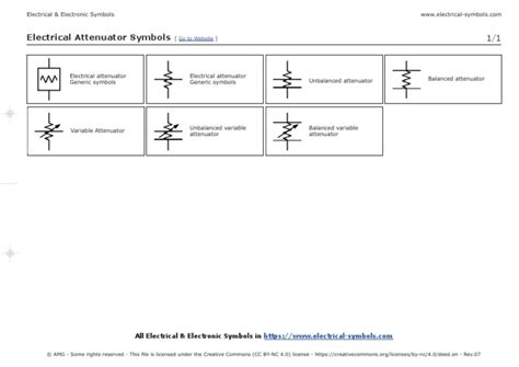 Electrical Attenuator Symbols | PDF