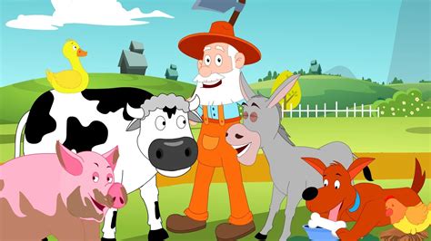 Old Macdonald Had a Farm Nursery Rhyme With Lyrics - Cartoon Animation ...