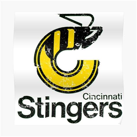 "Cincinnati Stingers" Poster by Retrorockit | Redbubble