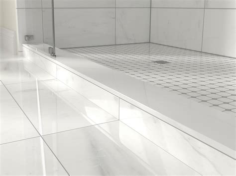 Pure White 6 x 74 in. Nanoglass Curb | Floor and Decor