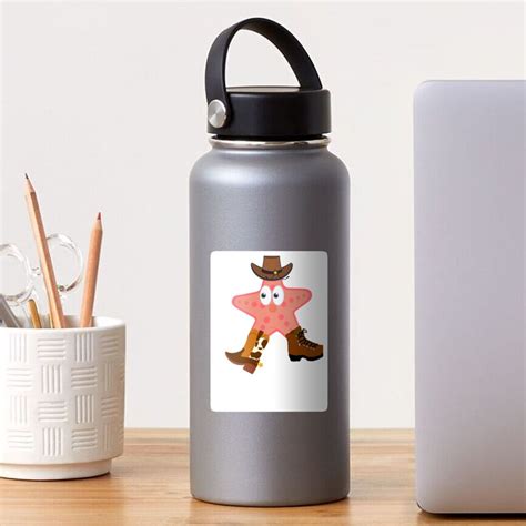 "Patrick Star Cowboy Boots" Sticker for Sale by Purobarrio | Redbubble