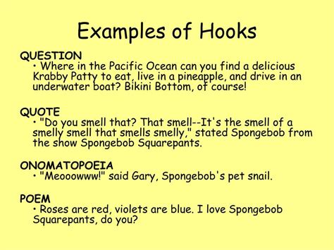 How To Write A Good Hook Powerpoint - Adermann Script