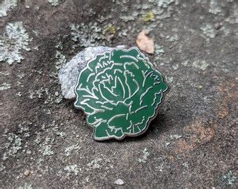 Oscar Wilde resist Green Carnation Soft Enamel Pin - Etsy