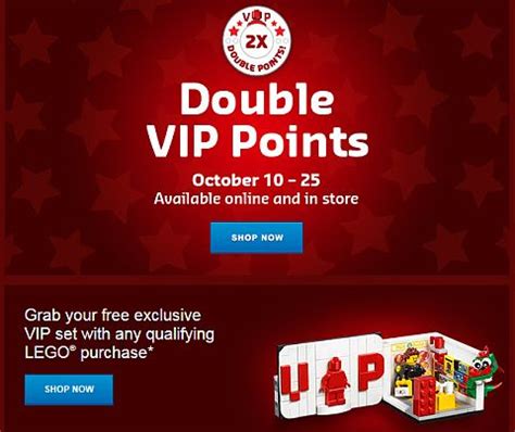 LEGO Double VIP Points & lots of freebies!