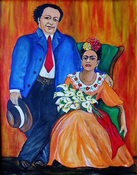 Diego Rivera and Frida Kahlo Portrait Painting by Lois Rivera - Pixels