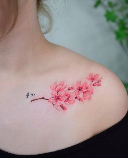 Simple Cherry Blossom Tattoo Outline : 43 Gorgeous Flower Tattoos ...