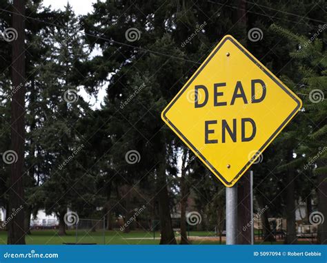 Dead End Sign stock photo. Image of direction, square - 5097094