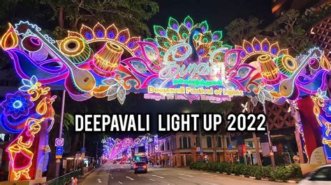 Singapore Little India | Deepavali Light up 2022 | Deepavali ...