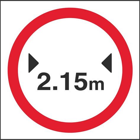 RUS 052 Maximum Vehicle Width | Regulatory Traffic Road Safety Signs