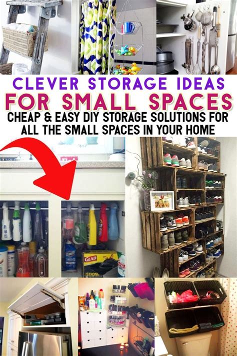 Storage Ideas For Small Spaces in Apartments & Houses With NO Storage ...