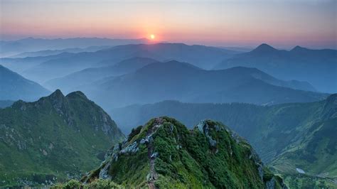 Wallpaper Ukraine, Carpathian mountains, sunset 3840x2160 UHD 4K ...