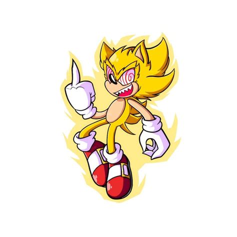 The Finger Fleetway Super Sonic Unofficial FNF Sonic.exe - Etsy Finland