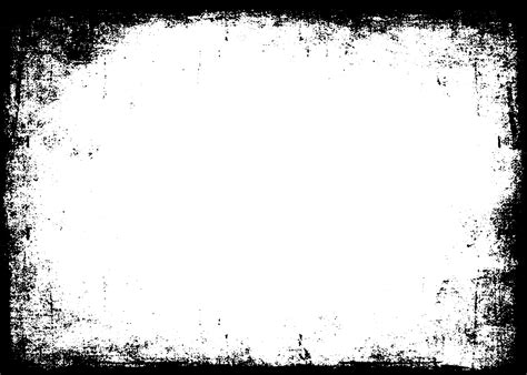 Grunge border texture background. Abstract frame overlay. PNG graphic ...