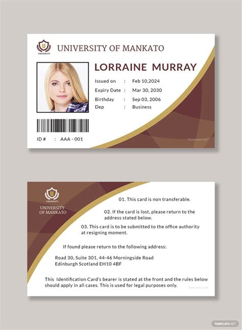 Id Card Word Templates - Design, Free, Download | Template.net