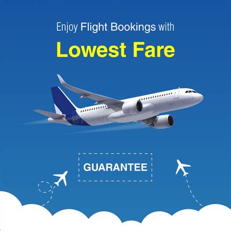 Cheap Flights Flat Vector Advertising Banner Stock Illustrations – 6 ...