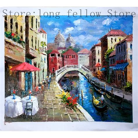 Beautiful Wall Art Poster Venezia Venice Landscape Oil Canvas Painting ...