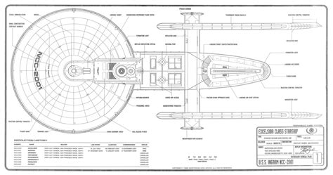 U.S.S. Excelsior Ingram-Class Blueprints - Revised