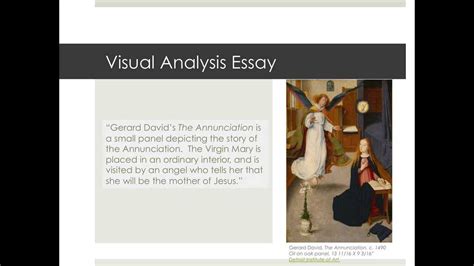 Visual Analysis Essay - YouTube