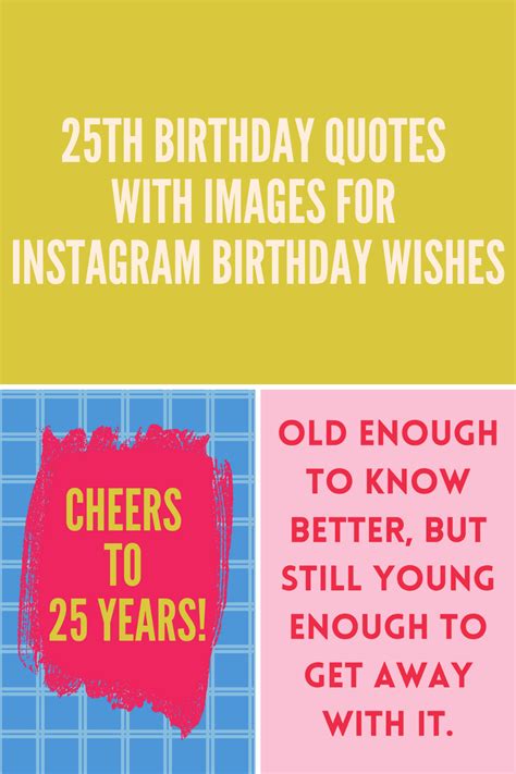 25th Birthday Quotes With Images For Instagram Birthday Wishes ...