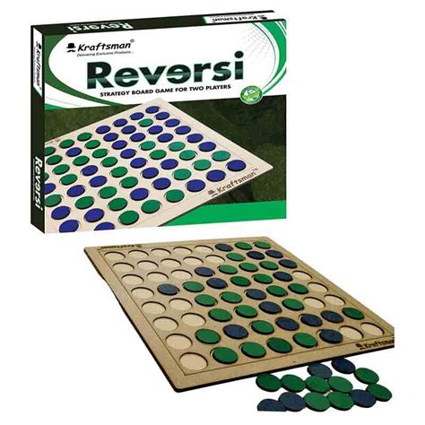 Kraftsman Wooden Reversi Board Game for Kids