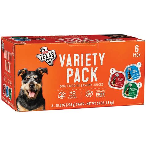 H-E-B Texas Pets Wet Dog Food Variety Pack - Shop Dogs at H-E-B