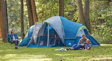 Ozark Trail 10-Person Family Camping Tent with 3 Rooms and Screen Porch ...