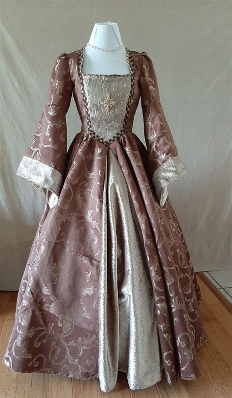 Bust 34 Mocha Tudor Anne Boleyn Wedding Dress