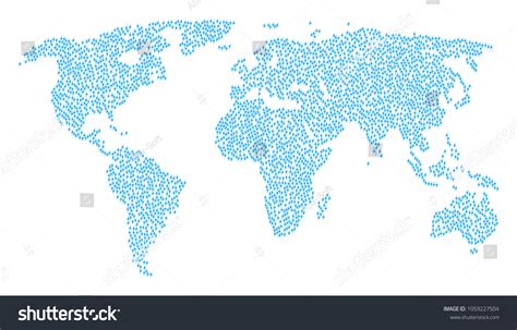 Global Geography Pattern Map Combined Electric Stock Vector (Royalty ...