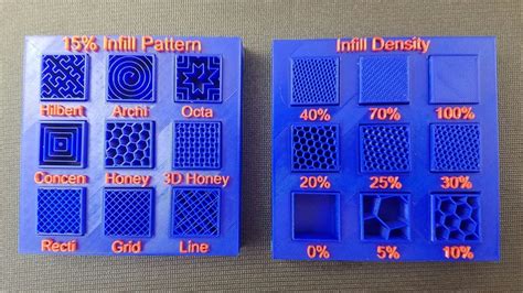 3D Printed Display Tray for Infill Pattern and Infill Density by Kronr ...