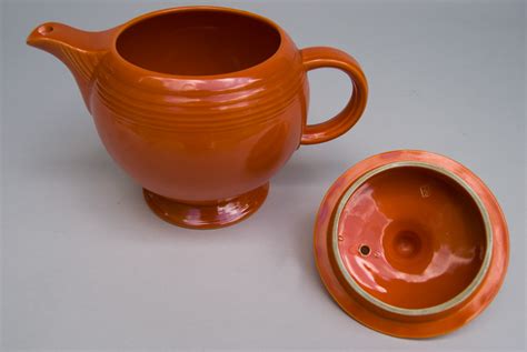 Fiesta Pottery For Sale Vintage Fiestaware Original Red Medium Size Teapot