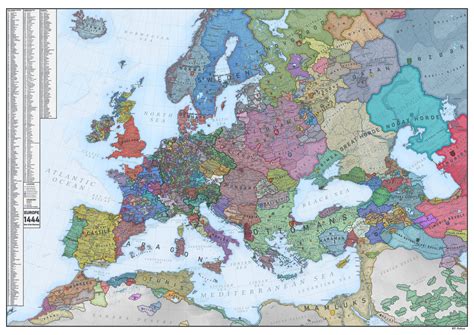 Map Of Europe 1444 - Alyssa Marianna