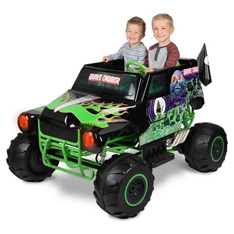 Monster Jam Grave Digger, 24V Battery Ride On, Ages 3+, 5MPH Max Speed ...