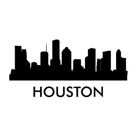 Downtown Houston Houston Startups Demo Day Skyline Drive Silhouette ...