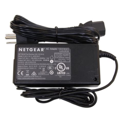 Original NETGEAR 12V 5A 60W Power Adapter AC Charger for Model R7900 ...