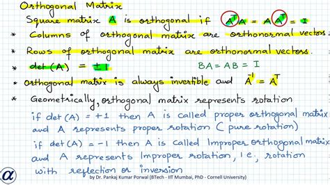 Orthogonale Matrix