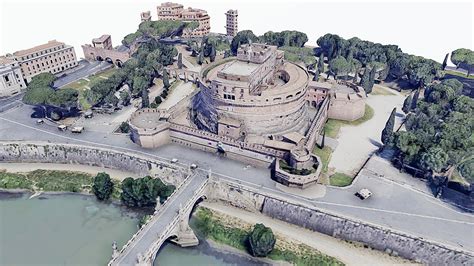 Castel Sant'Angelo,castle,tomb,roman,scan,map - 3D model by SENSIET ...