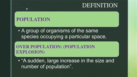 SOLUTION: Ppt on population explosion and control - Studypool