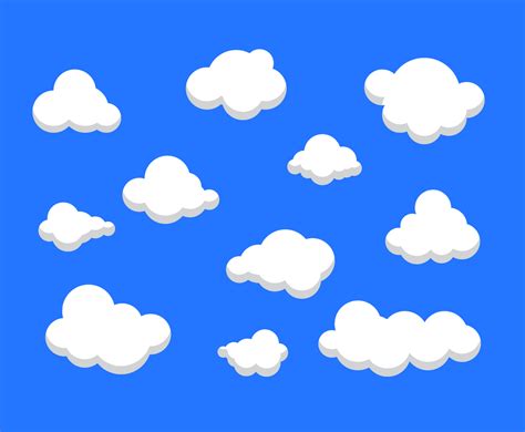 Free Cartoon Clouds Vector Vector Art & Graphics | freevector.com