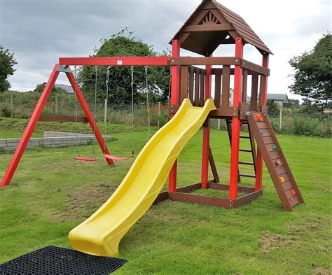 The Lydon heavy duty swing and slide set stt swings