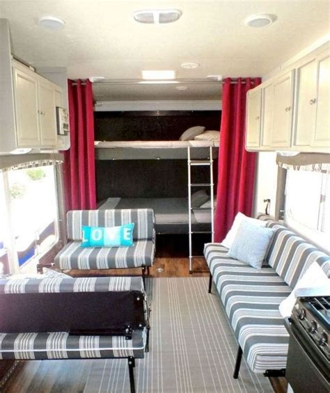 36 Cozy Rv Travel Trailer Ideas For Saving Space To Try in 2020 | Rv ...