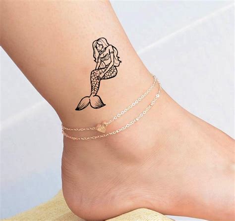 Mini Temporary Tattoo / Siren / Mermaid / Beautiful Tattoo - Etsy